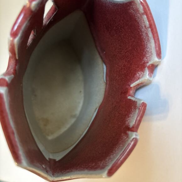 Abstract Studio Pottery Artisan Stoneware Modernist Vessel Vase Stamped - Picture 8 of 10